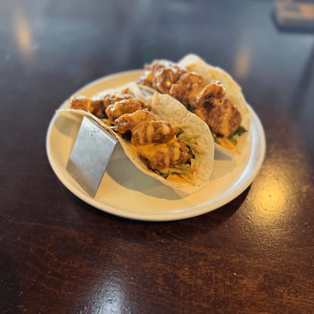 Steven's Bang Bang Tacos.