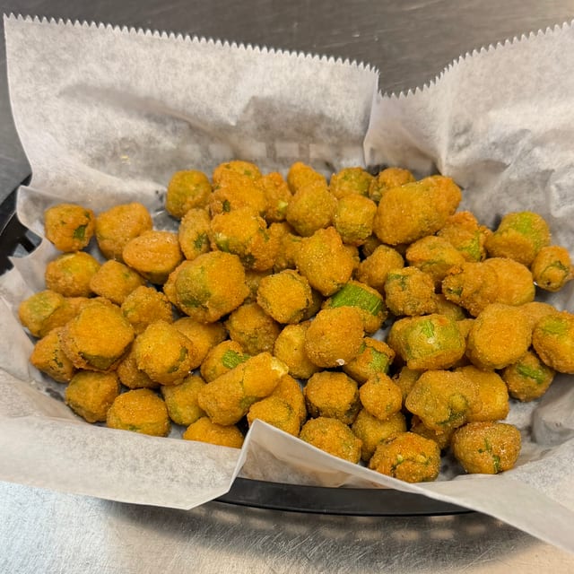 Breaded Okra.