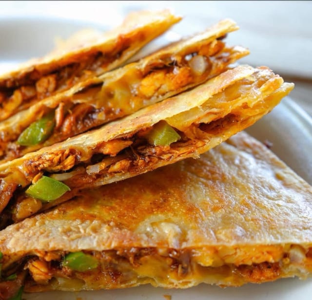 Crispy Buttery Quesadilla.