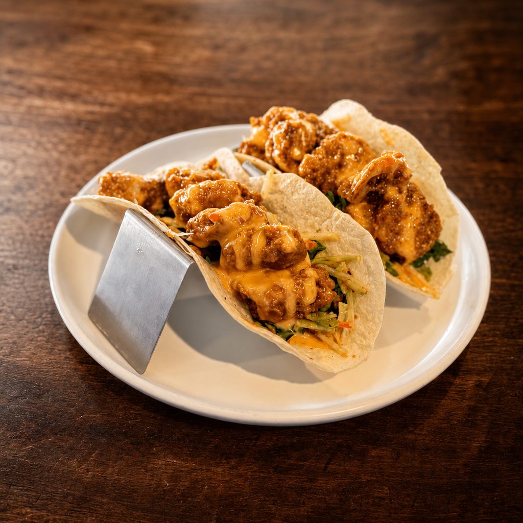 Steven's Bang Bang Tacos.