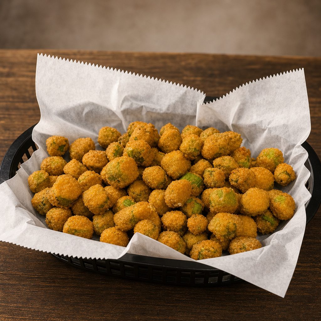 Breaded Okra.