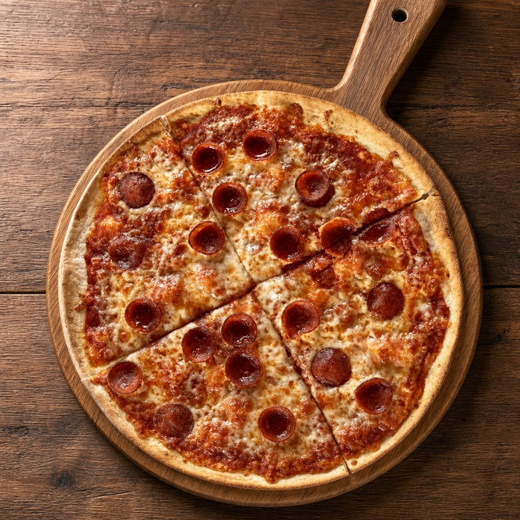 Tavern Pepperoni Pizza.