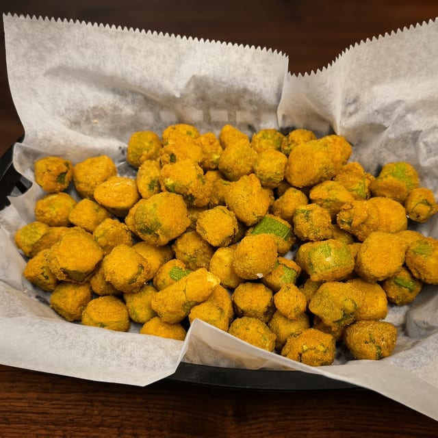 Breaded Okra.