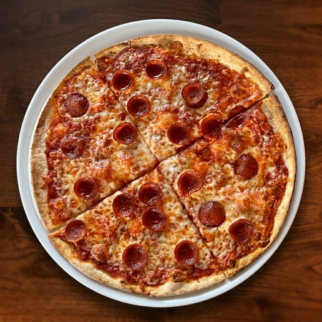 Tavern Pepperoni Pizza.